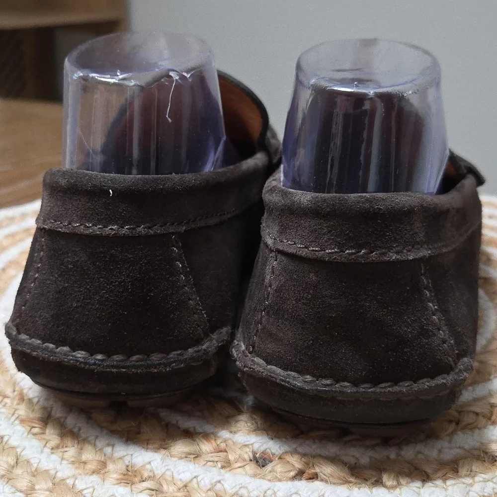 Coach Mott Driver Suede Loafer, Dark Brown Size 8D/41